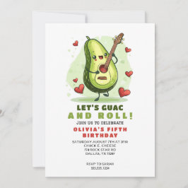 Schattige Avocado Verjaardagskaart Kaart