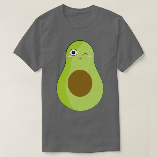 schattige avocado winnaar kawaii t-shirt (Design voorkant)