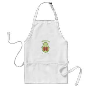 Schattige Avocado Zwangere Mama Standaard Schort