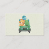 Schattige Avontuur Dinosaurussen Luier Raffle Visitekaartje (Achterkant)