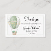 Schattige Avontuur wacht op baby shower bedankje Informatiekaartje (Voorkant)