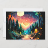 Schattige avontuur wacht op Timberland Baby shower Kaart (Achterkant)