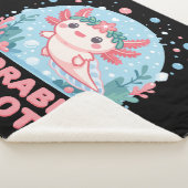 Schattige Axolotl aquatische schattigheid Sherpa Deken (3/4)