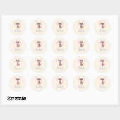 Schattige Axolotl Bedankt  Ronde Sticker (Vel)