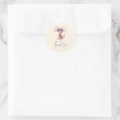 Schattige Axolotl Bedankt  Ronde Sticker (Tas)