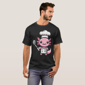 Schattige Axolotl Chef T-shirt (Voorkant volledig)