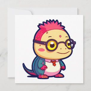 schattige axolotl filosoof