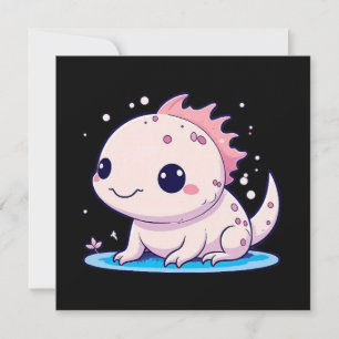 schattige axolotl filosoof