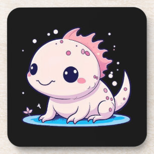 schattige axolotl filosoof bier onderzetter