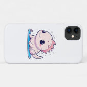 schattige axolotl filosoof Case-Mate iPhone case (Achterkant (horizontaal))
