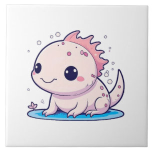 schattige axolotl filosoof tegeltje
