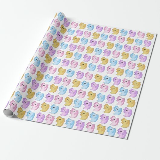 Schattige Axolotl Gift Wrap Cadeaupapier (Uitgerold)