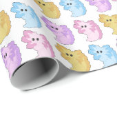 Schattige Axolotl Gift Wrap Cadeaupapier (Rol Hoek)