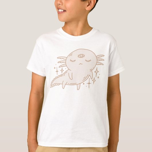 Schattige Axolotl Lover Grappig Axolotl Kinder Man T-shirt (Voorkant)