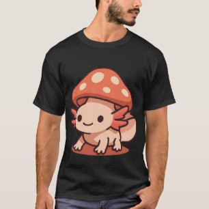 Schattige Axolotl met Paddenstoelen Hoed T-shirt