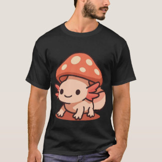Schattige Axolotl met Paddenstoelen Hoed T-shirt