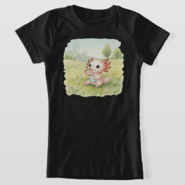 Schattige Axolotl met Zeepbellen – Voor Kinderen T-shirt
