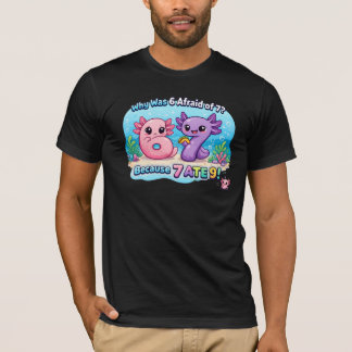 Schattige Axolotl Nummer Wiskunde Pun T-shirt