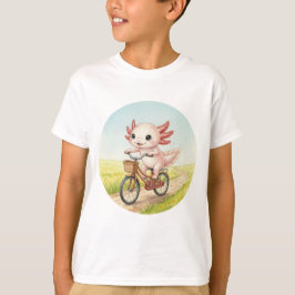 Schattige Axolotl op een Fiets T-shirt