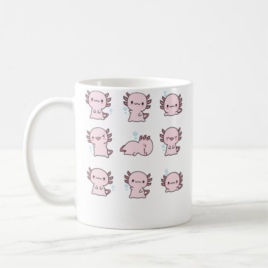 Schattige Axolotl Set Koffiemok (Links)