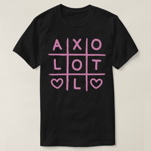 Schattige Axolotl Tic Tac Teen Roze T-shirt (Design voorkant)