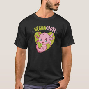 Schattige Axolotl Vegan Dieet Veganolotl Plantaar T-shirt