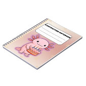 Schattige Axolotl Verjaardag Notitieboek – Leuk ca (Linkerzijde)