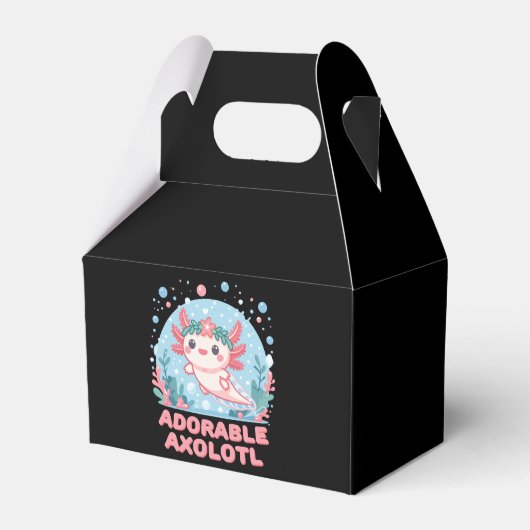 Schattige Axolotl Water Cute Bedankdoosjes (Voorkant Zijde)