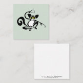 Schattige AYE-AYE - lemur - primaat - wilde dieren Notitiekaartje (Voorkant / Achterkant)