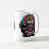 Schattige Azteek Zombie Koffiemok (Voorkant rechts)