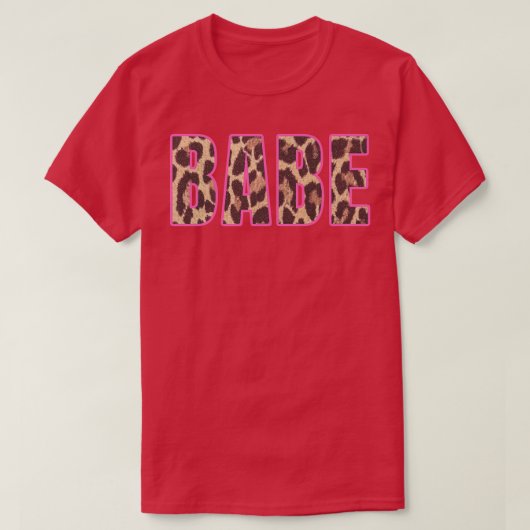 Schattige Babe Luipaardprint Bruidsmeisjes Afschei T-shirt (Design voorkant)