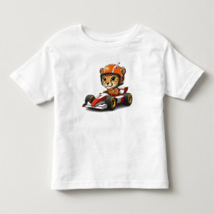 Schattige Babicheetaar Coureur Kinder Shirts