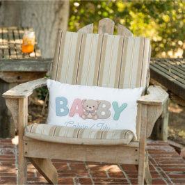 Schattige baby aangepaste typografie-Kleine hand,  Buitenkussen