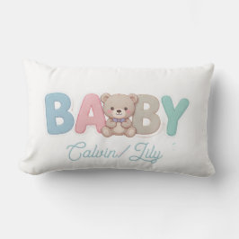 Schattige baby aangepaste typografie-Kleine hand, Buitenkussen