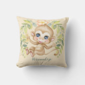 Schattige baby aap Schattig jungle dier Kussen (Voorkant)