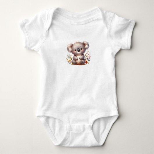 Schattige Baby Animal Print Romper (Voorkant)