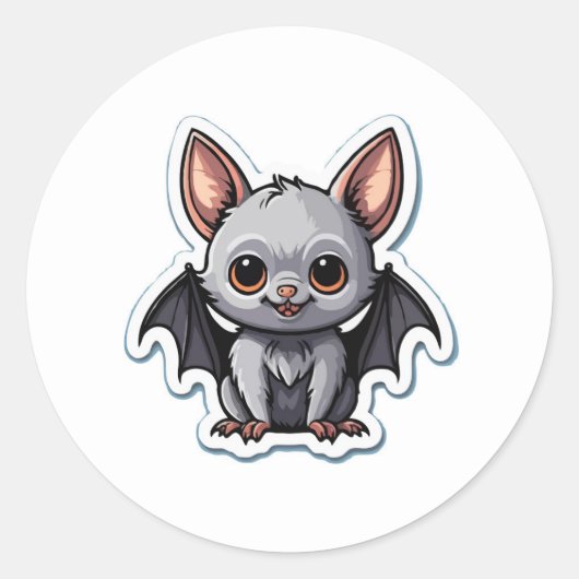 Schattige Baby Bat Sticker - Schattigee Gotische D (Voorkant)