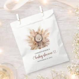 Schattige baby beer bruin sweatshirt tropical palm bedankzakje