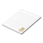 Schattige Baby Beer Custom Notitieblok (Linkerzijde)