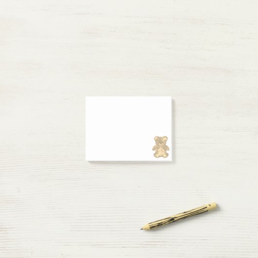 Schattige Baby Beer Custom Post-it® Notes (Op bureau)