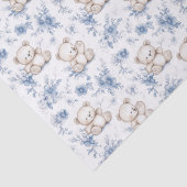 Schattige Baby Beer en baby shower Tissuepapier (Detail)