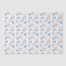 Schattige Baby Beer en baby shower Tissuepapier