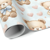 Schattige baby beer inpakpapier (Rol Hoek)