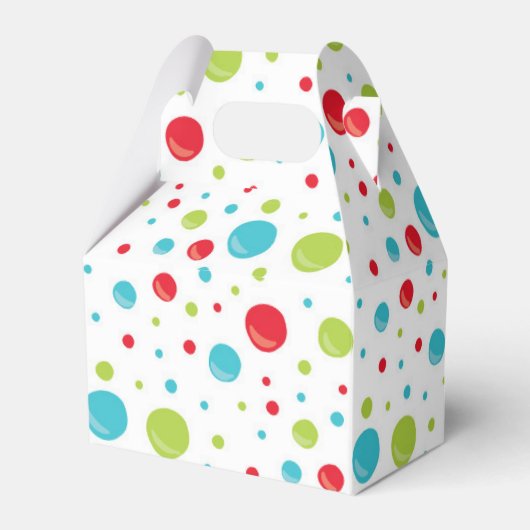 Schattige baby beer met kerstmuts Vrolijk kerstfee Bedankdoosjes (Achterkant)