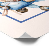 Schattige Baby Beer & Speelgoed Vliegtuigkwekerij Poster (Hoek)