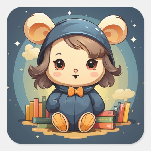 Schattige baby beer sticker (Voorkant)