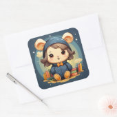 Schattige baby beer sticker (Envelop)