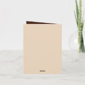 Schattige baby beer tekst toevoegen voor elk doel kaart (Achterkant)