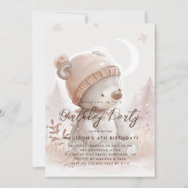 Schattige Baby Beer Verjaardagsfeest Kaart