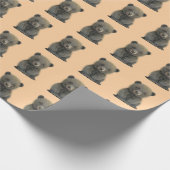 SCHATTIGE BABY BEER VERPAKKINGSPAPIER CADEAUPAPIER (Hoek)